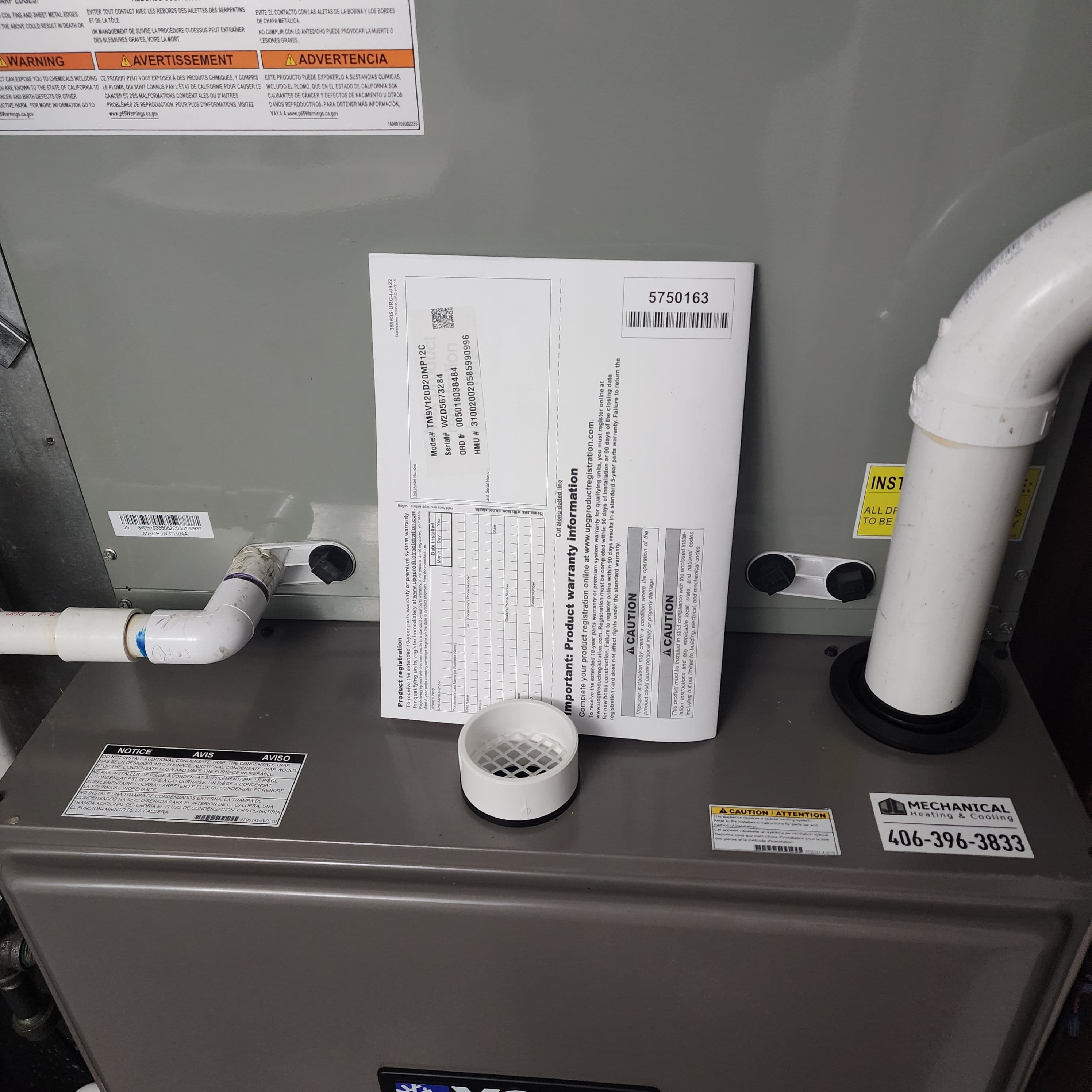 Project Furnace Replacement After a Manufacturer Defect image