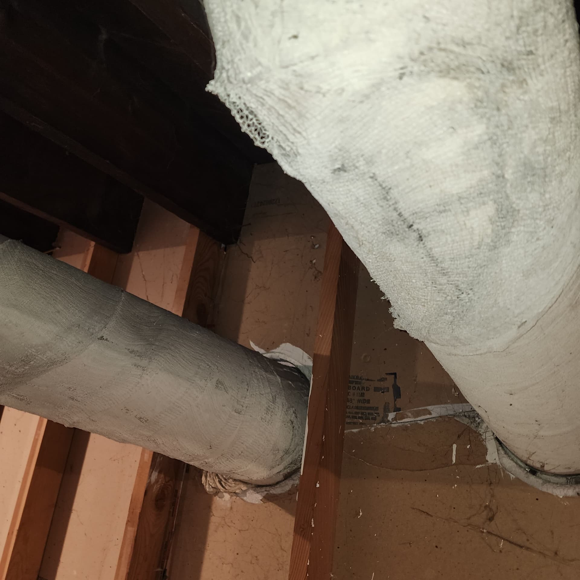 Gallery photos for Safer Flex Tubing Installation To Replace Old Asbestos Ducts: Image #3