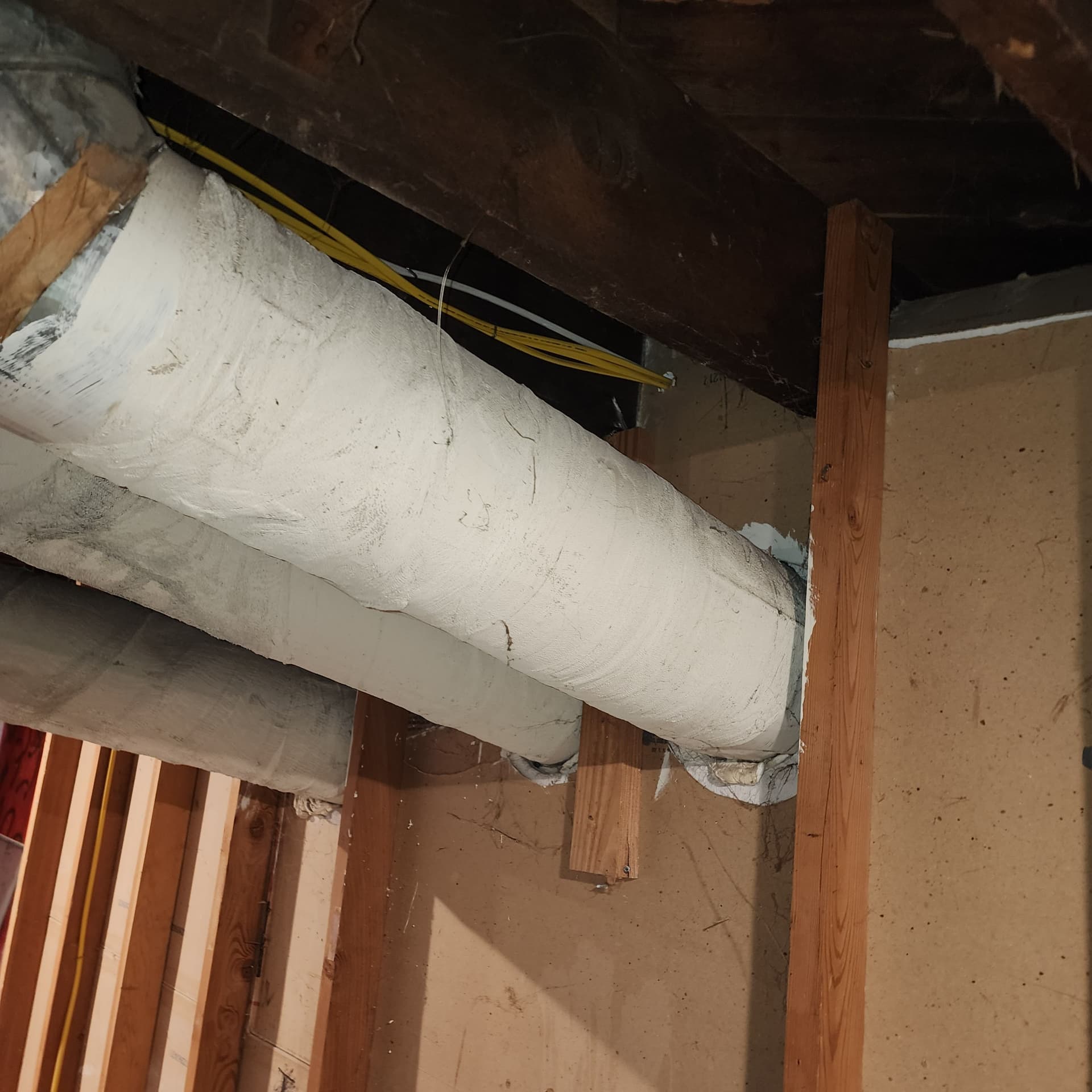 Gallery photos for Safer Flex Tubing Installation To Replace Old Asbestos Ducts: Image #4