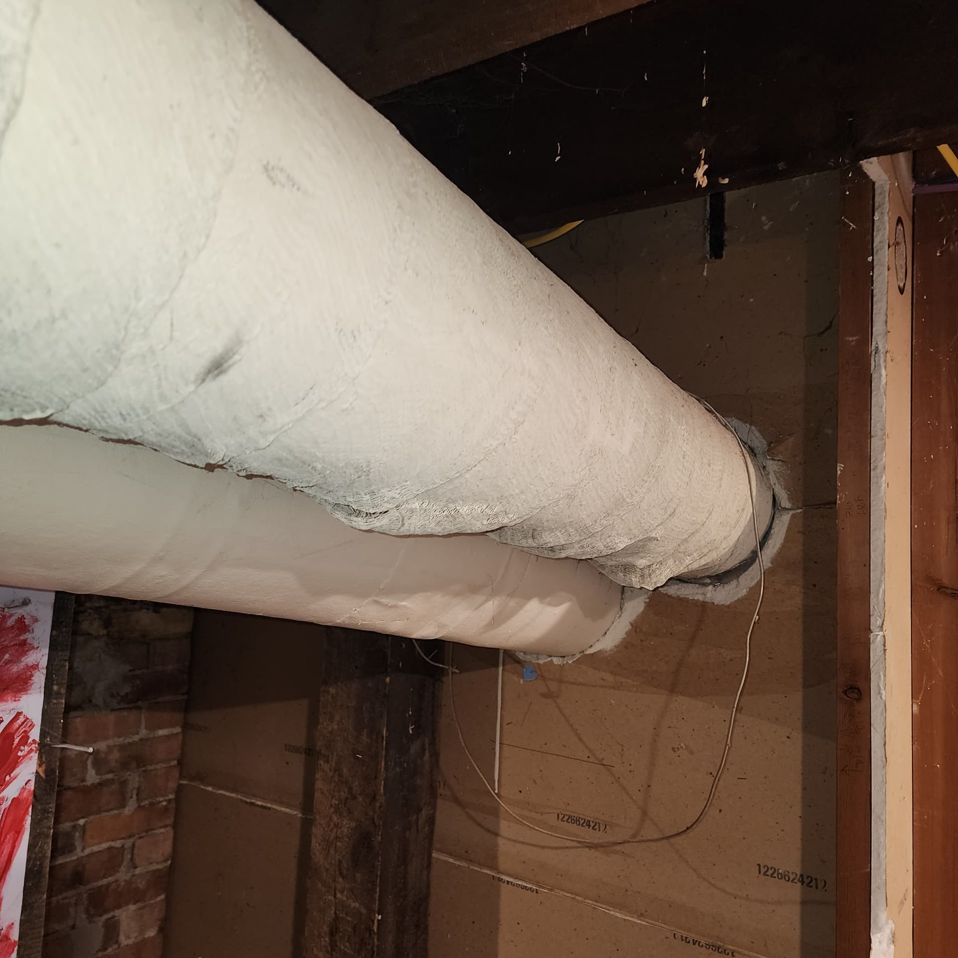 Gallery photos for Safer Flex Tubing Installation To Replace Old Asbestos Ducts: Image #2