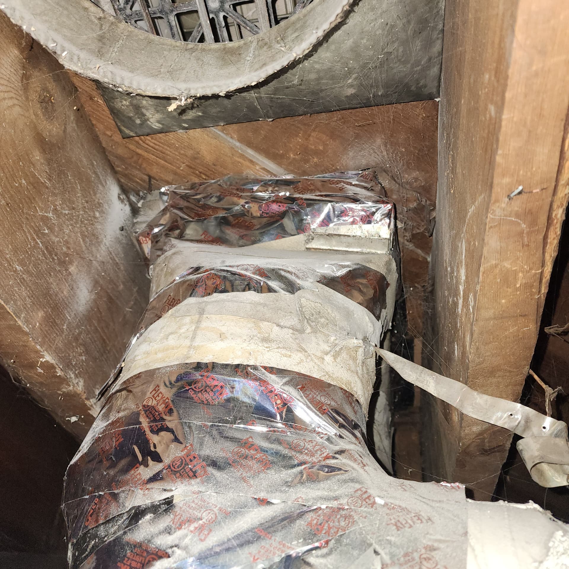 Gallery photos for Safer Flex Tubing Installation To Replace Old Asbestos Ducts: Image #6