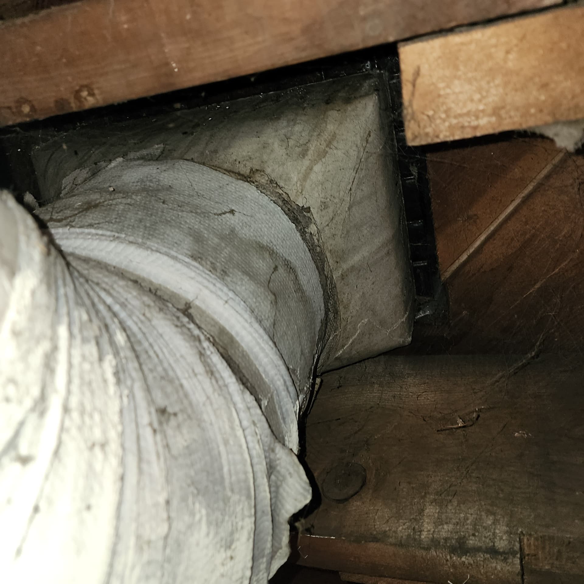 Gallery photos for Safer Flex Tubing Installation To Replace Old Asbestos Ducts: Image #1